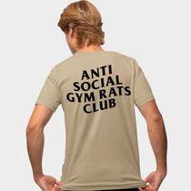 Camisa Camiseta Genuine Grit Masculina Estampada Algodão 30.1 Gym Rats