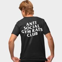 Camisa Camiseta Genuine Grit Masculina Estampada Algodão 30.1 Gym Rats