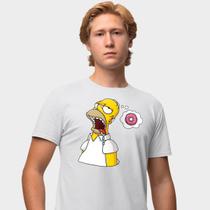 Camisa Camiseta Genuine Grit Masculina Estampada Algodão 30.1 Homer Simpson Donuts