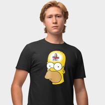 Camisa Camiseta Genuine Grit Masculina Estampada Algodão 30.1 Homer Simpson Head Monkey