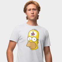 Camisa Camiseta Genuine Grit Masculina Estampada Algodão 30.1 Homer Simpson Head Monkey