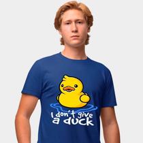 Camisa Camiseta Genuine Grit Masculina Estampada Algodão 30.1 I Don't Give a Duck