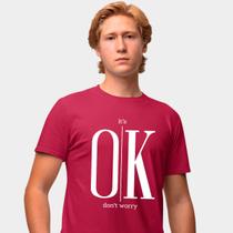 Camisa Camiseta Genuine Grit Masculina Estampada Algodão 30.1 It's Ok Don't Worry