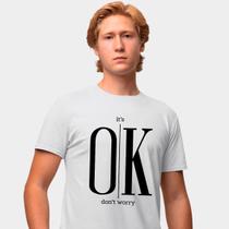 Camisa Camiseta Genuine Grit Masculina Estampada Algodão 30.1 It's Ok Don't Worry