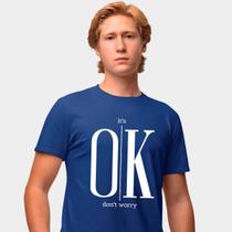 Camisa Camiseta Genuine Grit Masculina Estampada Algodão 30.1 It's Ok Don't Worry