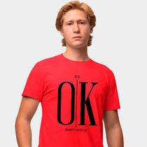 Camisa Camiseta Genuine Grit Masculina Estampada Algodão 30.1 It's Ok Don't Worry