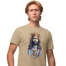 Camisa Camiseta Genuine Grit Masculina Estampada Algodão 30.1 Jesus Cristo