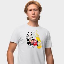 Camisa Camiseta Genuine Grit Masculina Estampada Algodão 30.1 Mickey Trip