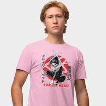 Camisa Camiseta Genuine Grit Masculina Estampada Algodão 30.1 My Hero Academia Aizawa