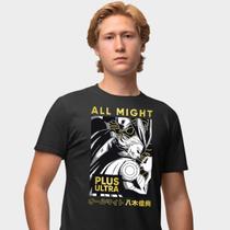 Camisa Camiseta Genuine Grit Masculina Estampada Algodão 30.1 My Hero Academia All Might