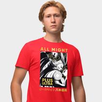 Camisa Camiseta Genuine Grit Masculina Estampada Algodão 30.1 My Hero Academia All Might