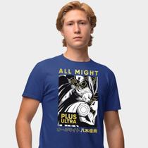 Camisa Camiseta Genuine Grit Masculina Estampada Algodão 30.1 My Hero Academia All Might