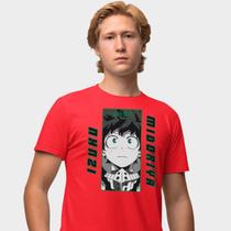 Camisa Camiseta Genuine Grit Masculina Estampada Algodão 30.1 My Hero Academia Izuki Midoriya