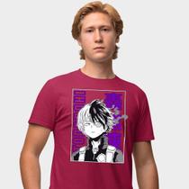 Camisa Camiseta Genuine Grit Masculina Estampada Algodão 30.1 My Hero Academia Todoroki