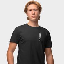 Camisa Camiseta Genuine Grit Masculina Estampada Algodão 30.1 Obanai Iguro Demon Slayer