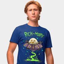 Camisa Camiseta Genuine Grit Masculina Estampada Algodão 30.1 Rick e Morthy