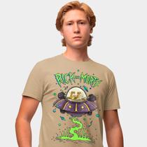 Camisa Camiseta Genuine Grit Masculina Estampada Algodão 30.1 Rick e Morthy