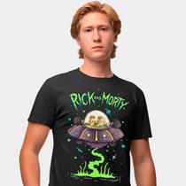 Camisa Camiseta Genuine Grit Masculina Estampada Algodão 30.1 Rick e Morthy