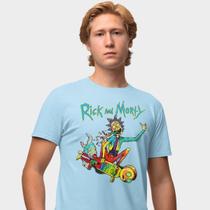 Camisa Camiseta Genuine Grit Masculina Estampada Algodão 30.1 Rick e Morty Skate Trip
