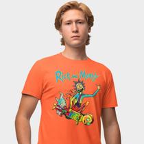 Camisa Camiseta Genuine Grit Masculina Estampada Algodão 30.1 Rick e Morty Skate Trip