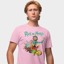 Camisa Camiseta Genuine Grit Masculina Estampada Algodão 30.1 Rick e Morty Skate Trip