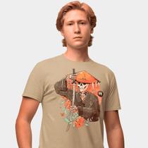 Camisa Camiseta Genuine Grit Masculina Estampada Algodão 30.1 Samurai Caveira