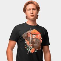 Camisa Camiseta Genuine Grit Masculina Estampada Algodão 30.1 Samurai Caveira