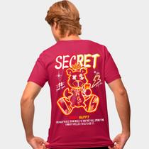 Camisa Camiseta Genuine Grit Masculina Estampada Algodão 30.1 Secret Keep Happy