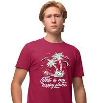 Camisa Camiseta Genuine Grit Masculina Estampada Algodão 30.1 This Is My Happy Place