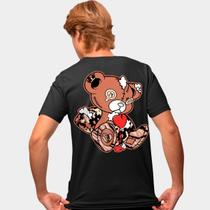 Camisa Camiseta Genuine Grit Masculina Estampada Algodão 30.1 Urso Sad