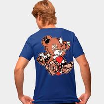 Camisa Camiseta Genuine Grit Masculina Estampada Algodão 30.1 Urso Sad