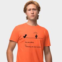 Camisa Camiseta Genuine Grit Masculina Estampada Algodão 30.1 You Are Offline