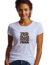 Camisa Camiseta Hippie Find Peace M7