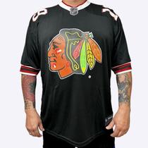 Camisa camiseta hóquei Blackhawks oversized unissex Camisa camiseta hóquei Blackhawks oversized unissex