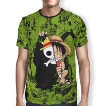 Camisa Camiseta Infantil Design Geek One Piece D.Luffy Full - Steve Maccoy