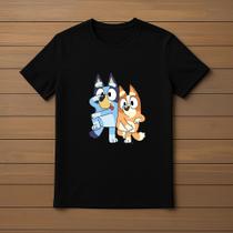 Camisa Camiseta Infantil Juvenil Bluey e Bingo Menino Menina Tamanho 02 ao 16 Filme Desenho