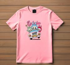 Camisa Camiseta Infantil Juvenil Labubu Carro Menino Menina Tamanho 02 ao 16 Filme Desenho
