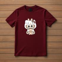 Camisa Camiseta Infantil Juvenil Labubu Hello Kitty Menino Menina Tamanho 02 ao 16 Filme Desenho Camisa Camiseta Infantil Juvenil Labubu Hello Kitty Menino Menina Tamanho 02 ao 16 Filme Desenho