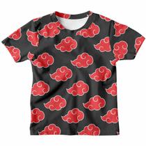 Camisa Camiseta Infantil Menino Naruto Nuvem Akatsuki Estampa 3D Camisa Camiseta Infantil Menino Naruto Nuvem Akatsuki Estampa 3D