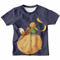 Camisa Camiseta Infantil Menino Pequeno Príncipe Estampada 3D - Efect