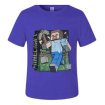 Camisa Camiseta Infantil Minecraft Fantasia Personagens Meninos Sonic Roblox Homem Aranha Marvel Camisa Camiseta Infantil Minecraft Fantasia Personagens Meninos Sonic Roblox Homem Aranha Marvel