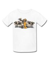 Camisa camiseta infantil shaun o carneiro ovelha desenho filme