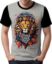 Camisa Camiseta Jesus Cristo Deus Leão de Judá Rei Senhor 1