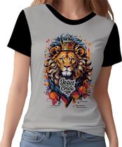 Camisa Camiseta Jesus Cristo Deus Leão de Judá Rei Senhor 2