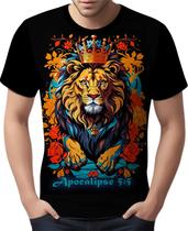 Camisa Camiseta Jesus Versiculo Apocalipse 5:5 Leão Judá 1 Camisa Camiseta Jesus Versiculo Apocalipse 5:5 Leão Judá 1
