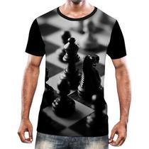 Camisa Camiseta Jogo Tabuleiro Xadrez Rei Torre Rainha HD 7