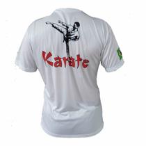 Camisa Camiseta Karate Yoko Geri - Fb2066 - Branca - FBr