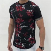 Camisa Camiseta Long Line Swag Estilo Longa Lindas Otima Qualidade Barato Floral 50%polieste 50%algodao P M G GG G1 G2 G3 G4 PLUS SIZE