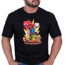 Camisa Camiseta Malha Algodão Filme Game Super Mario Bross Unissex
