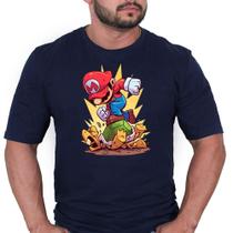 Camisa Camiseta Malha Algodão Filme Game Super Mario Bross Unissex
